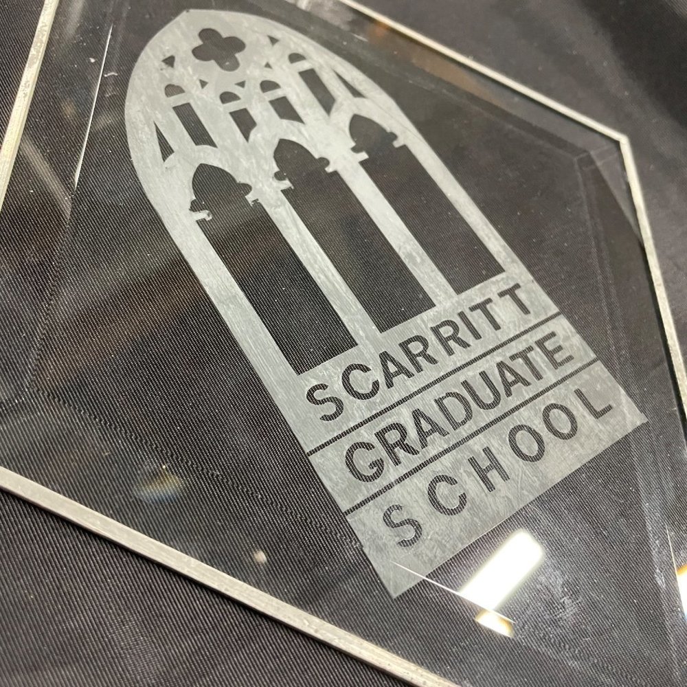 Nashville TN History Scarritt Graduate School diamond shape beveled etched glass